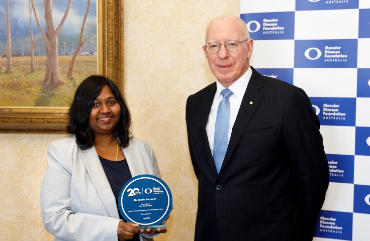 Dr Sheela Kumaran and His Excellency the Honorable David Hurley, Governor-General of Australia